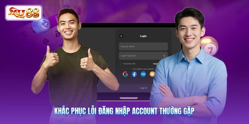 Khắc phục lỗi đăng nhập account thường gặp